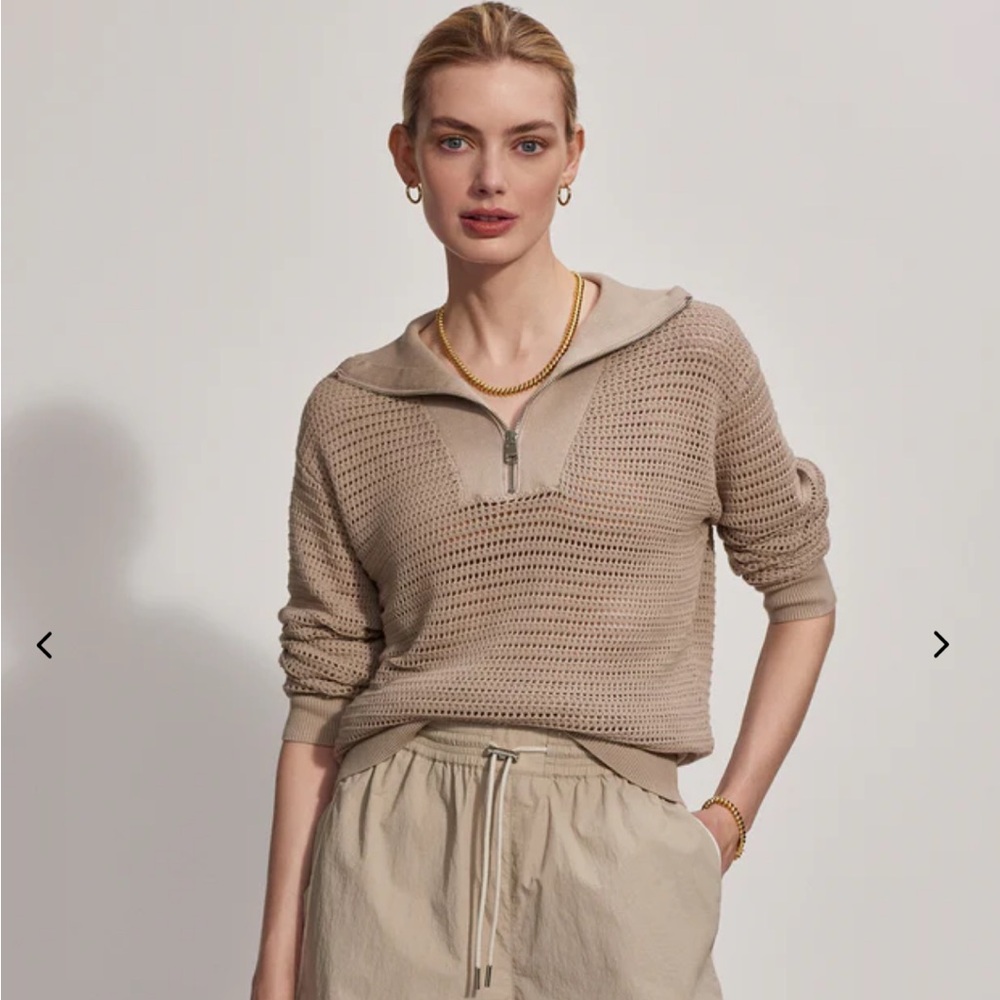 Varley Billie Half Zip Knit Sweater